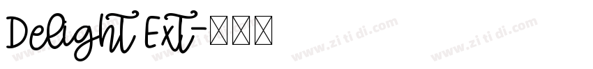 Delight Ext字体转换